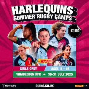 Harlequins Girls Rugby Camp at Wimbledon RFC